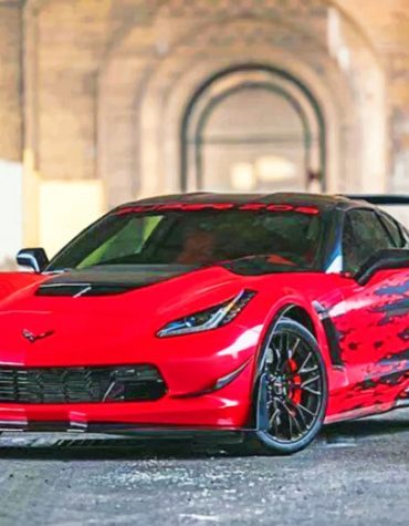 Corvette Luxury Vehicle Paint By Numbers