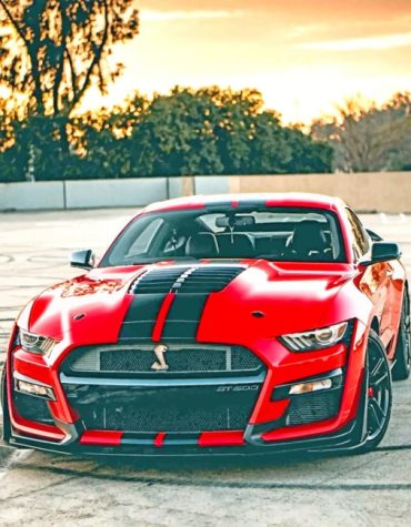 Red Ford GT500 Paint By Numbers