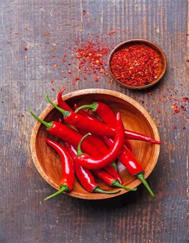 Red Pepper Spices Paint By Numbers