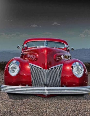 Red Classic Car Paint By Numbers