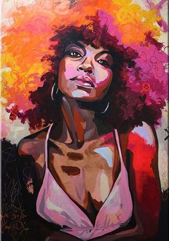 Redhead African Girl Paint By Numbers