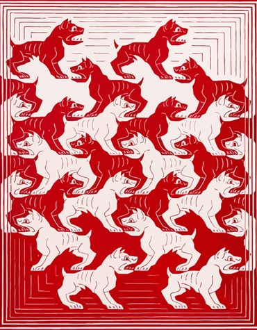 MC Escher Puzzle Paint By Numbers