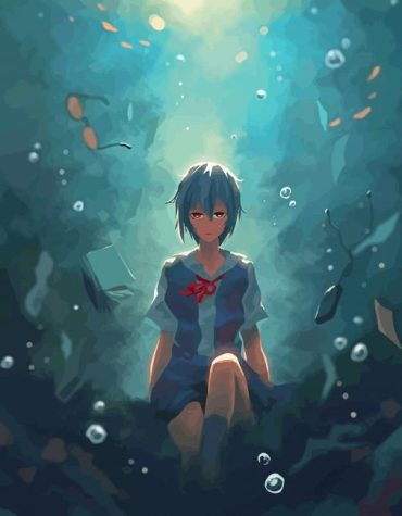 Rei Ayanami Anime Icon Paint By Numbers