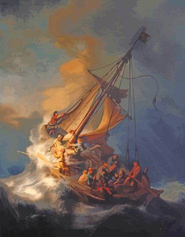 Rembrandt's Storm Paint By Numbers