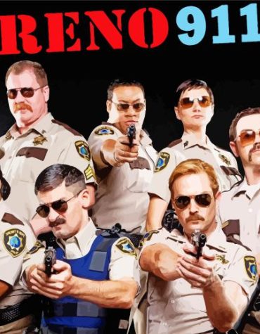 Reno 911 Series Characters Paint By Numbers