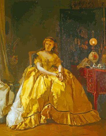 Alfred Stevens Vintage Ladies Paint By Numbers