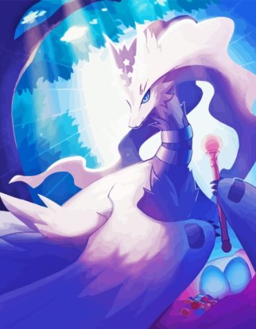 Reshiram Legendary Pokemon Paint By Numbers