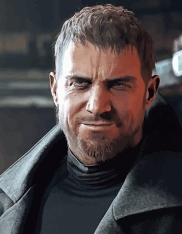 Chris Redfield Gaming Paint By Numbers