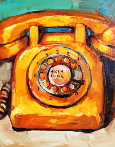 Vintage Retro Phone Paint By Numbers