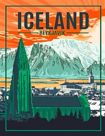 Reykjavik Iceland Skyline Paint By Numbers