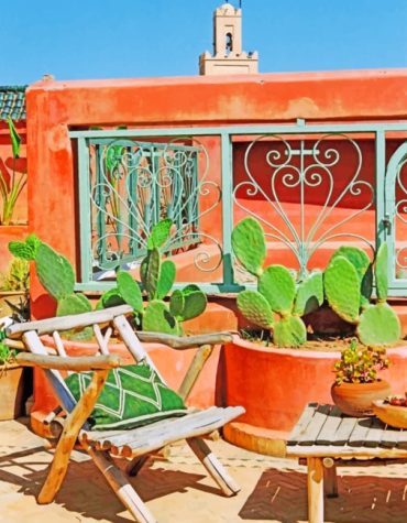 Riad Marrakech Moroccan Paint By Numbers