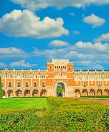 Explore Rice University Buildings Paint By Numbers