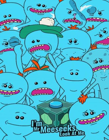 Mr Meeseeks Cartoon Fun Paint By Numbers