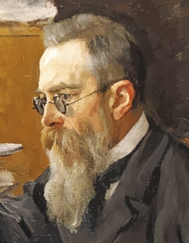 Vintage Rimsky Korsakov Music Paint By Numbers