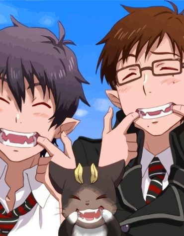 Rin Okumura and Yukio Exorcist Paint By Numbers