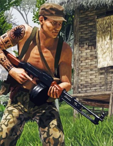 Rising Storm Vietnam Shooter Paint By Numbers