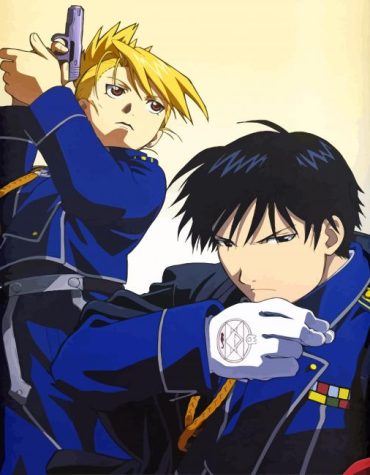 Riza Hawkeye and Roy Mustang Anime Paint By Numbers