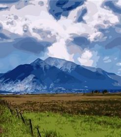 Mountain Road Scenic Paint By Numbers