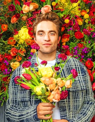 Robert Pattinson Floral Paint By Numbers