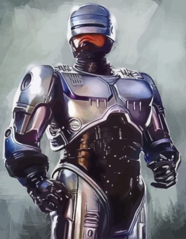 Robocop Sci Fi Paint By Numbers