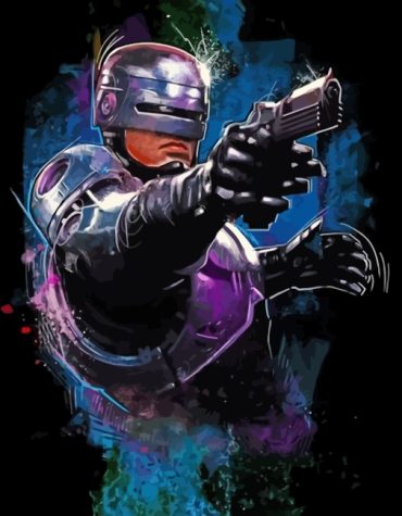 Sci-Fi Classic Robocop Paint By Numbers