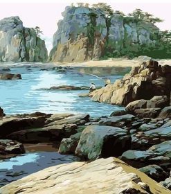 Rocky Nature Landscape Paint By Numbers