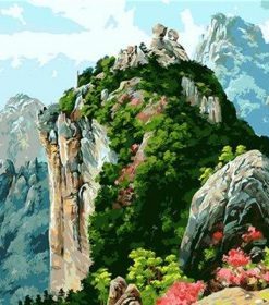 Mountain Scenery Paint By Numbers
