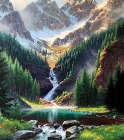 Rocky Mountain Nature Paint By Numbers