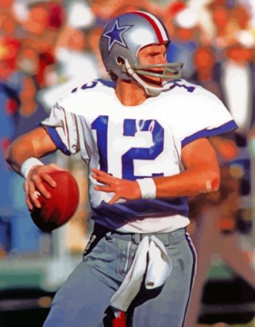 Legendary Roger Staubach Paint By Numbers