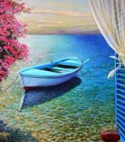 Romantic Beach Scene Paint By Numbers