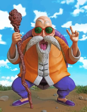 Master Roshi Dragon Ball Z Paint By Numbers