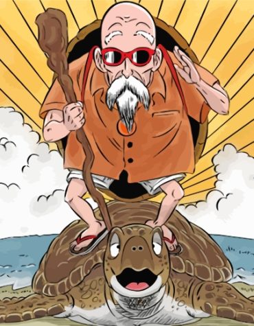 Master Roshi Dragon Ball Z Paint By Numbers