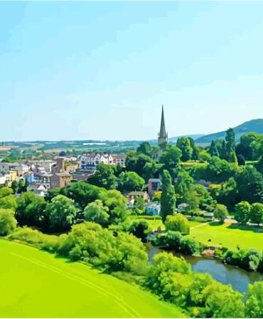 Ross On Wye Scenic Views Paint By Numbers