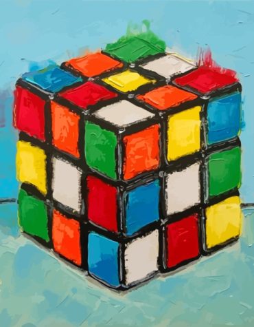 Colorful Puzzle Rubiks Cube Paint By Numbers