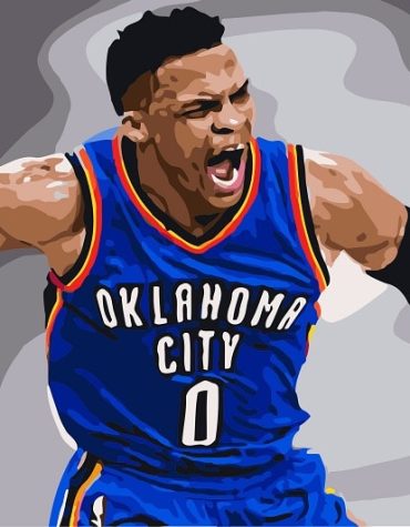 Dynamic Russell Westbrook NBA Paint By Numbers