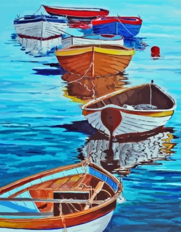 Rustic Lake Scene Paint By Numbers