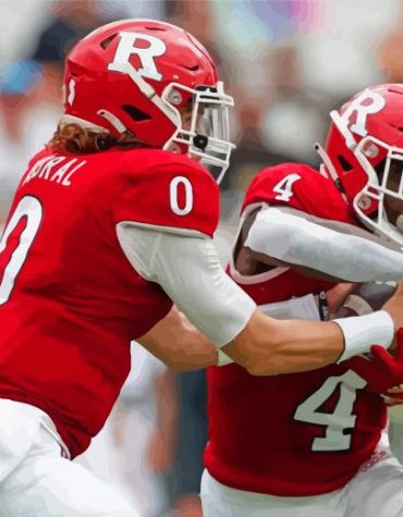 Scarlet Knights Football Stars Paint By Numbers