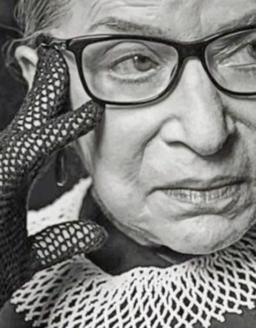 Ruth Bader Ginsburg Black and White Paint By Numbers