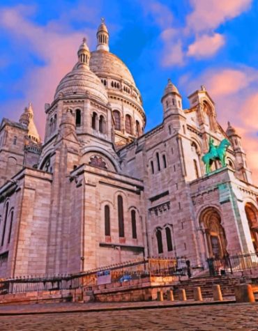 Sacre Coeur Paris Landmark Paint By Numbers