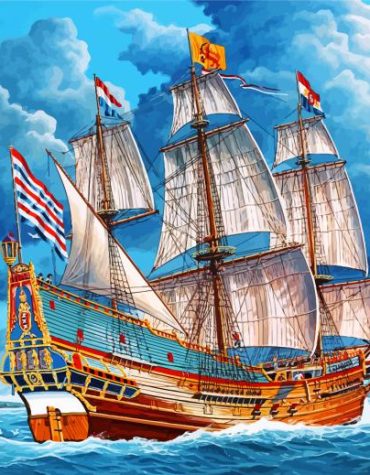 Sailing the Ocean Waves Paint By Numbers