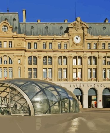 Paris Saint Lazare Station Paint By Numbers