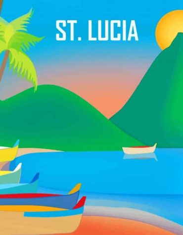 Explore Saint Lucia's Beauty Paint By Numbers