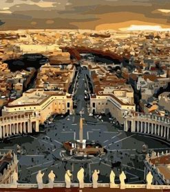 Saint Peter's Square Vatican Paint By Numbers