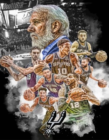 San Antonio Spurs Basketball Paint By Numbers
