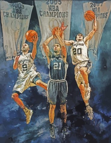 San Antonio Spurs Basketball Paint By Numbers