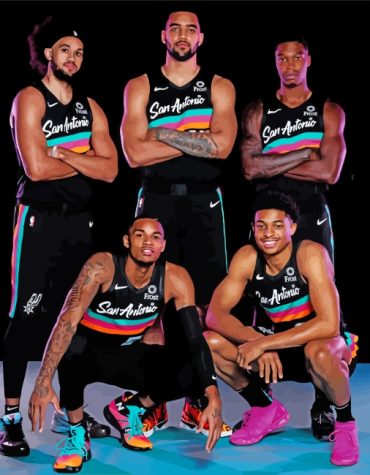 San Antonio Spurs Basketball Paint By Numbers