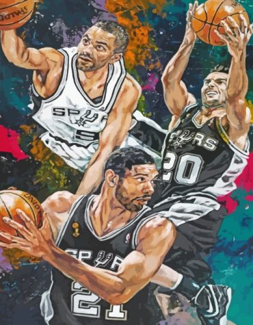 San Antonio Spurs Basketball Paint By Numbers