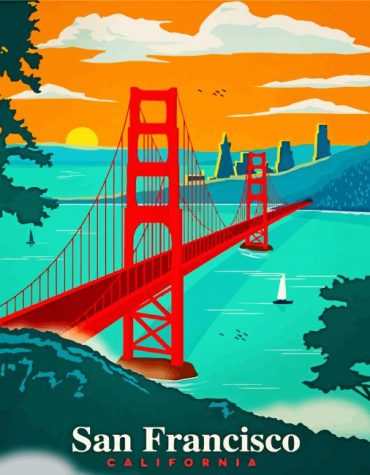 Golden Gate Bridge in San Francisco Paint By Numbers