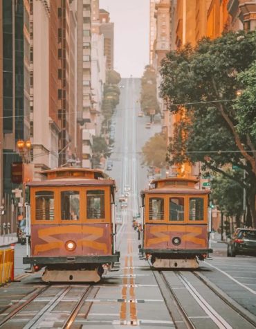 San Francisco Tram Scenes Paint By Numbers