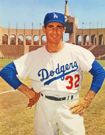 Sandy Koufax Baseball Legend Paint By Numbers